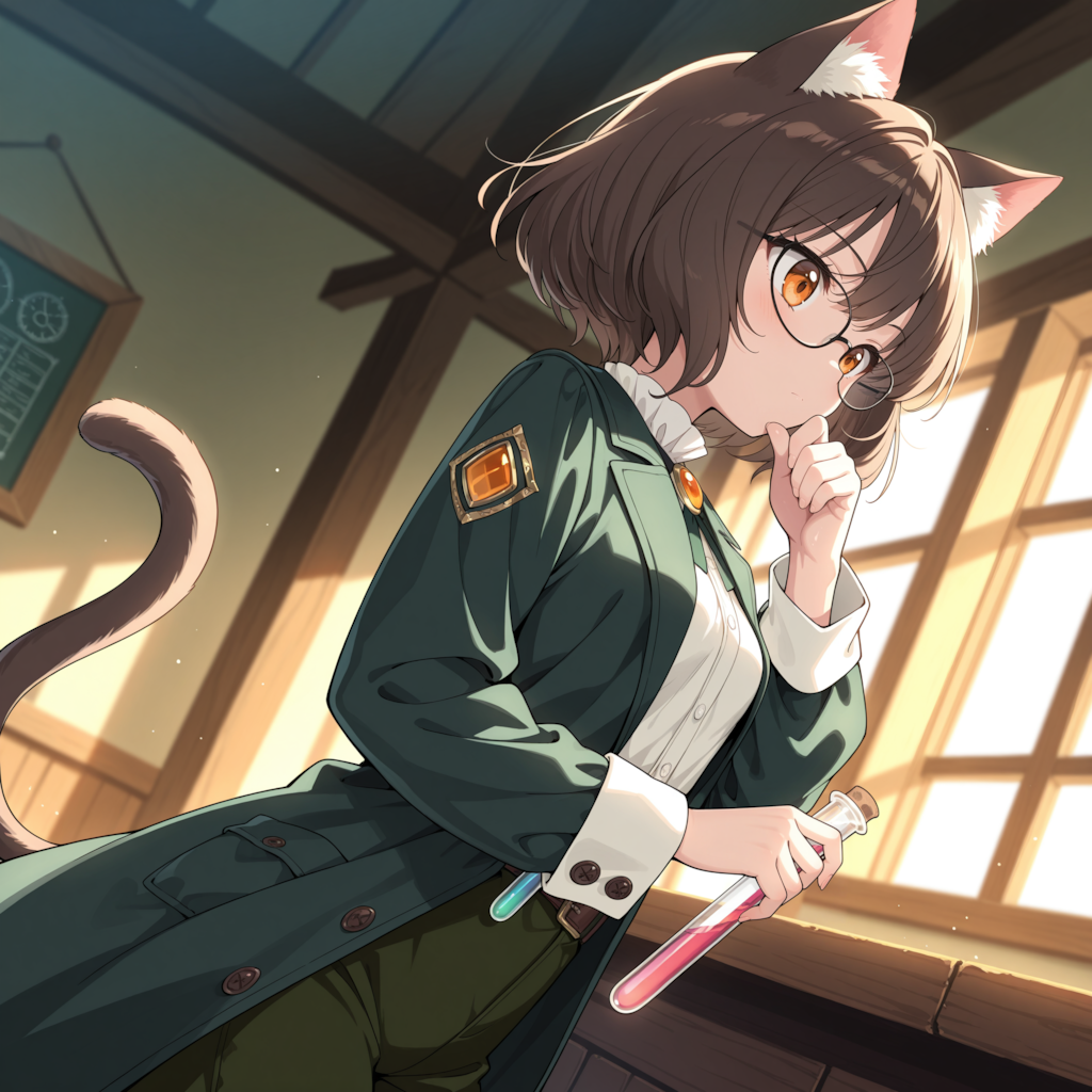 眼鏡ネコ民ちゃん・実験