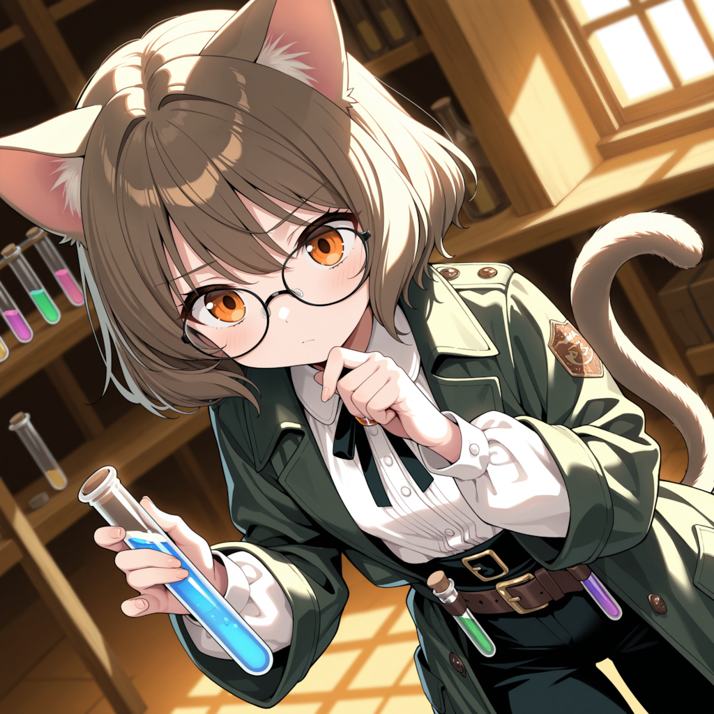 眼鏡ネコ民ちゃん・実験