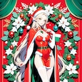 花とエルフさん Xmas 2枚目