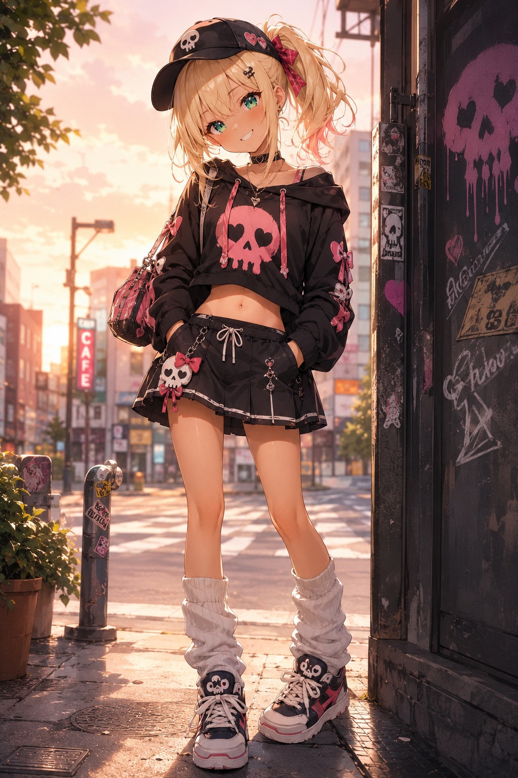 ドクロコーデ綺羅ちゃん✨️