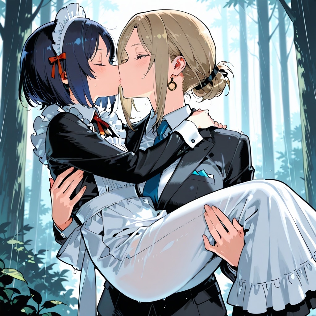 メイドとお嬢様 | の人気AIイラスト・グラビア