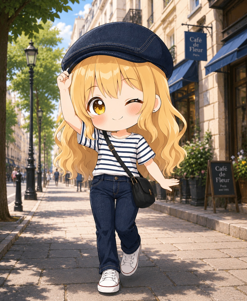 ちびキャラ、夏の装い