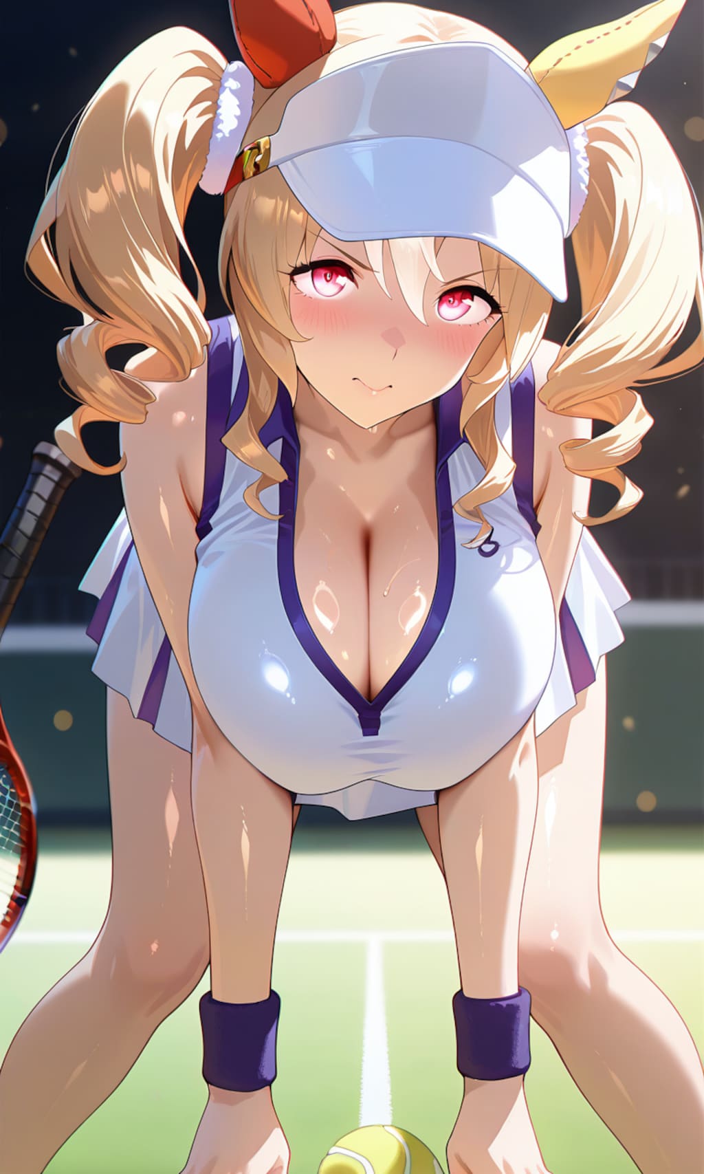 フサイチパンドラ　テニスウェア　誕生日イラスト