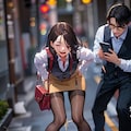 カフェ店員に利尿剤と下剤入りのコーヒーを飲まされて、尾行された挙句、おしっことうんちをお漏らしするところを動画撮影されてしまう、2分３０秒越えのフル動画作品作っちゃいました(^^♪結末はさらに凄いこと 4枚目