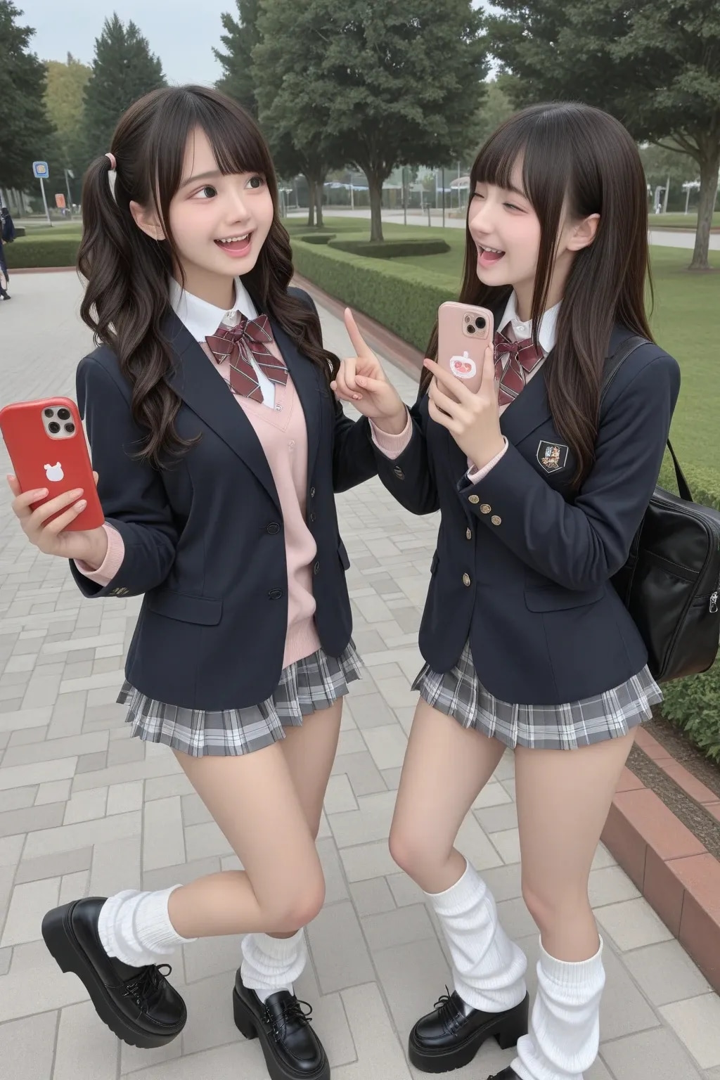 地雷系ちゃん女子高生『表情の有り無し』《放課後SeaArt》