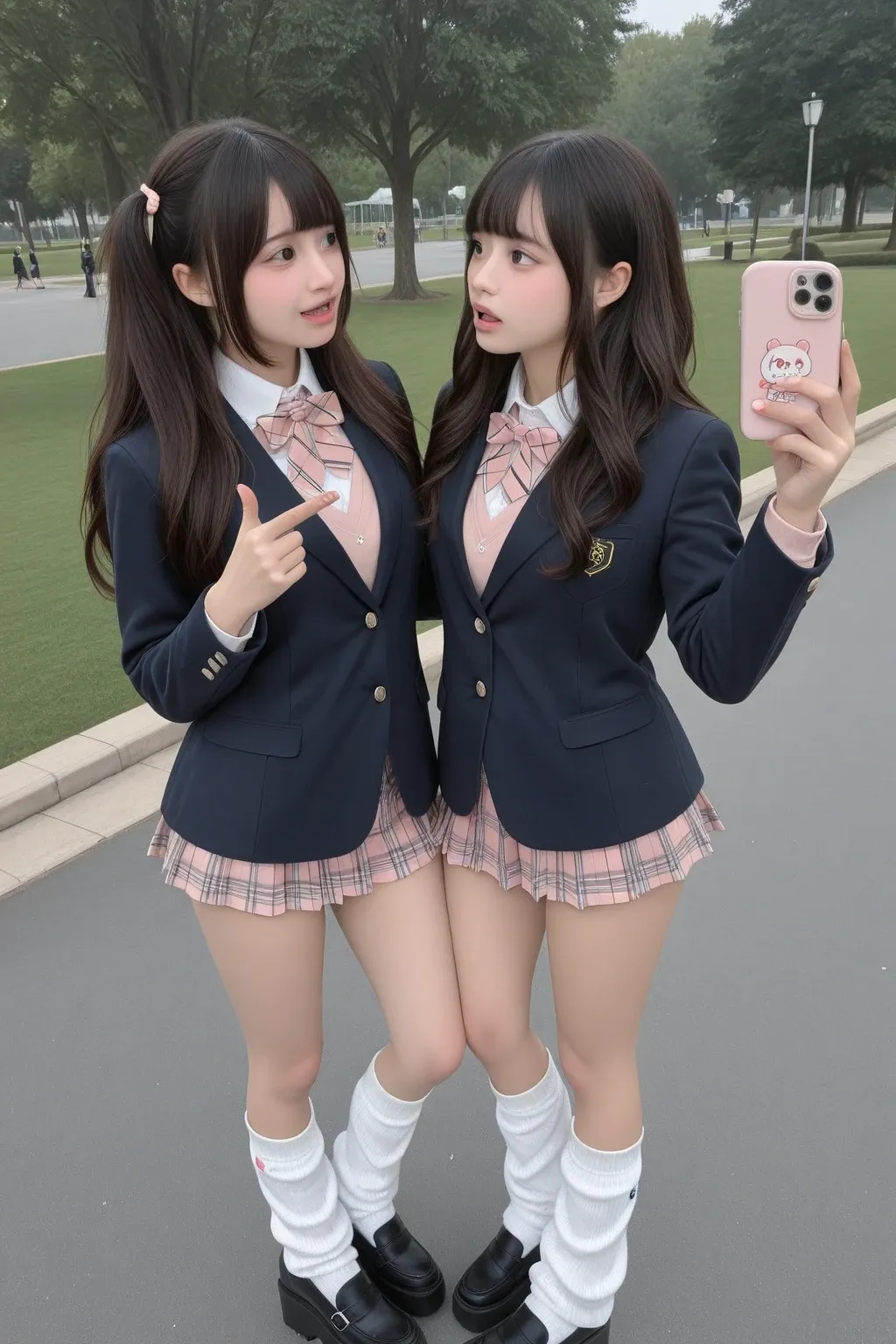 地雷系ちゃん女子高生『表情の有り無し』《放課後SeaArt》