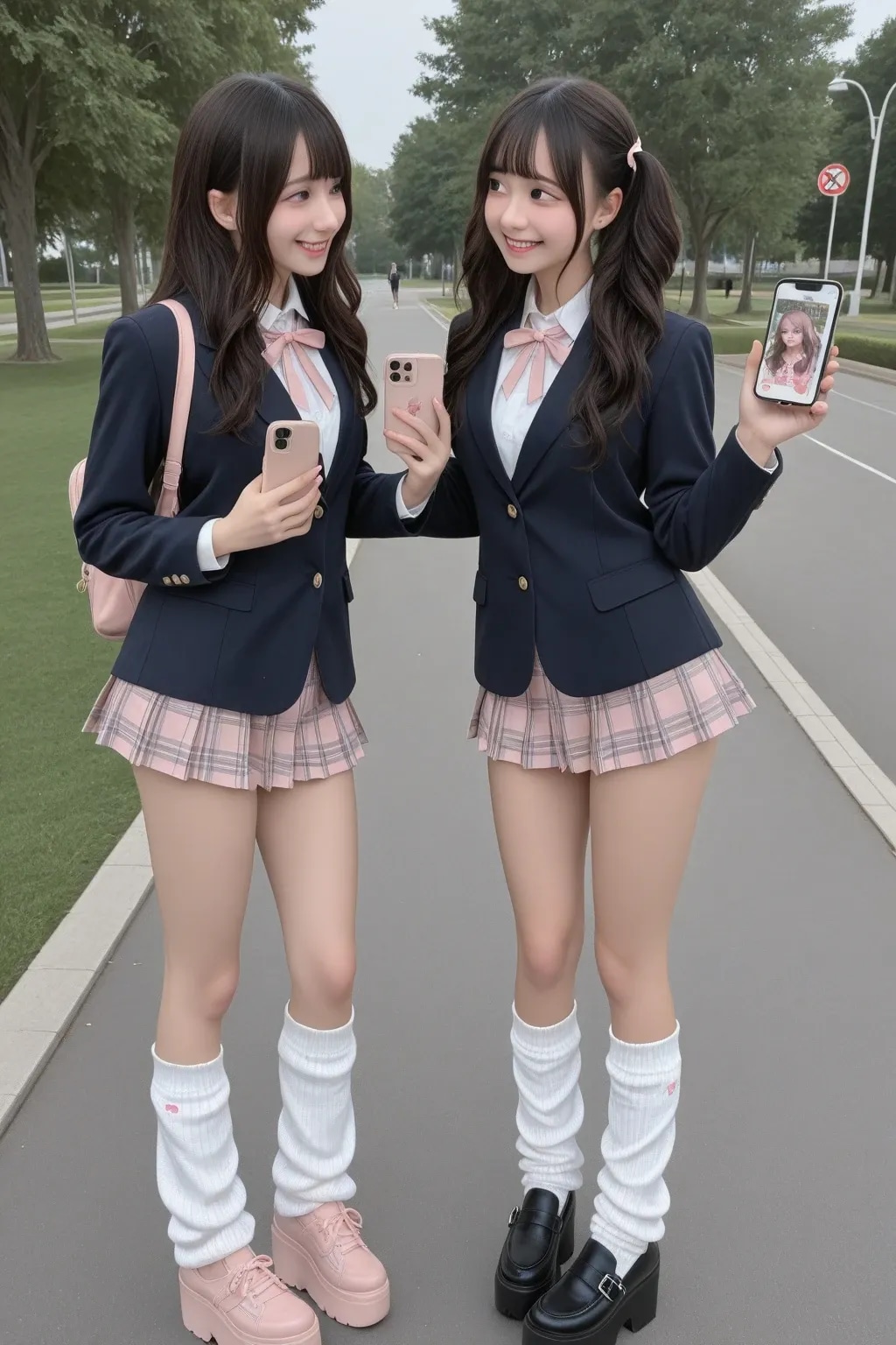 地雷系ちゃん女子高生『表情の有り無し』《放課後SeaArt》