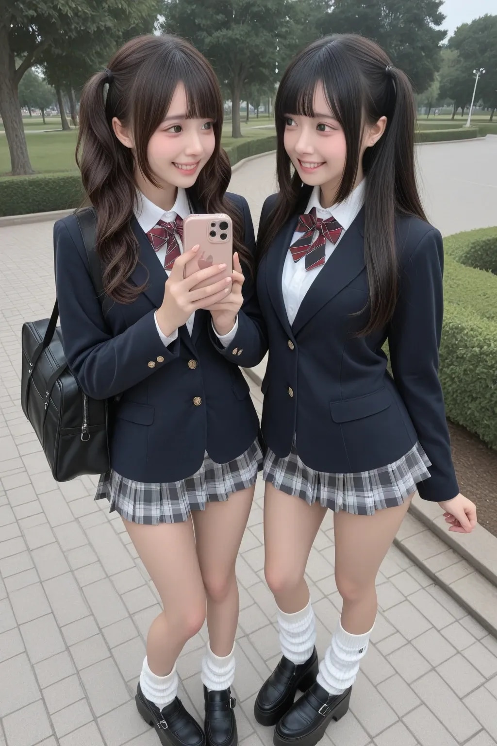 地雷系ちゃん女子高生『表情の有り無し』《放課後SeaArt》