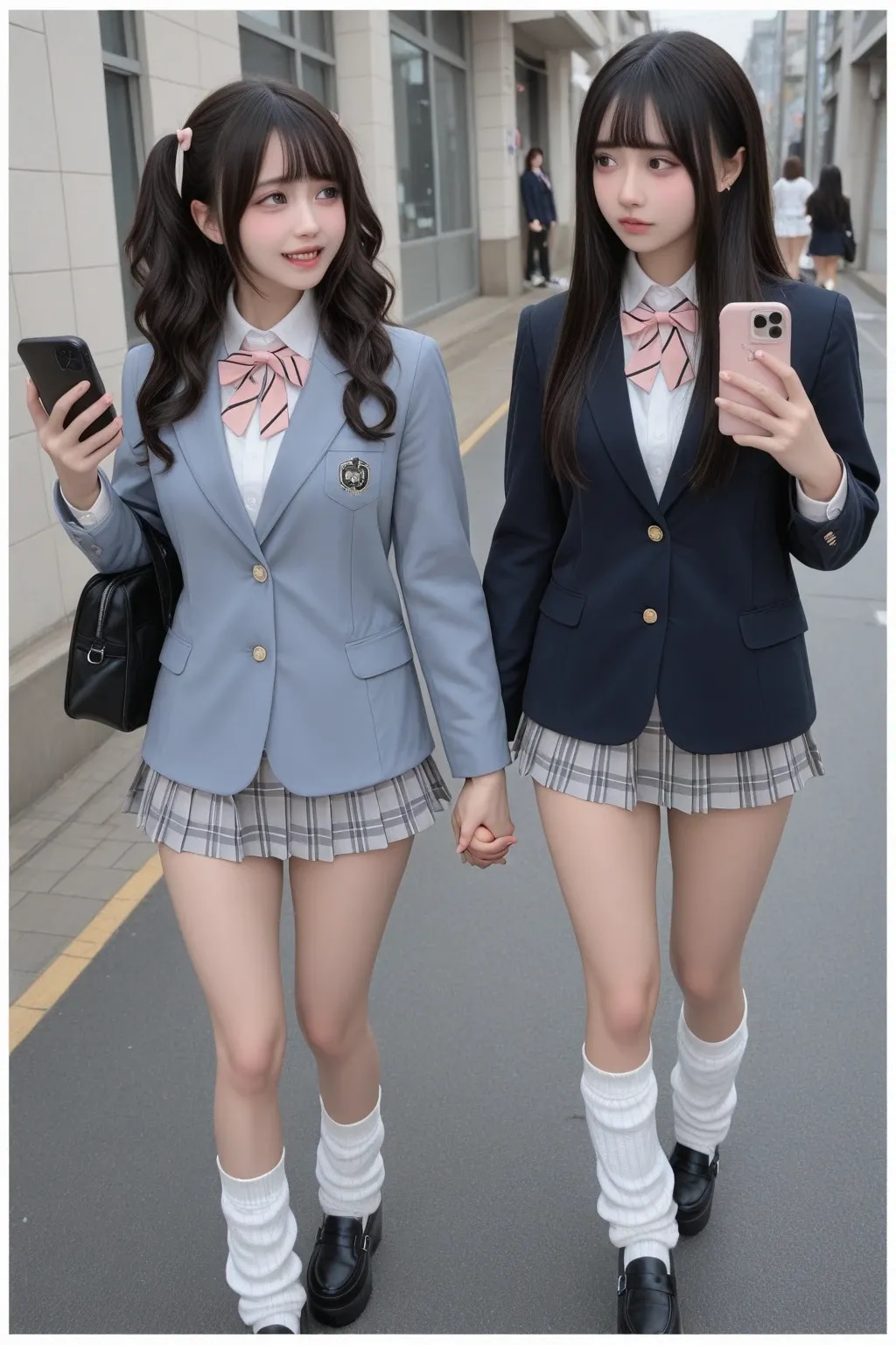 地雷系ちゃん女子高生『表情の有り無し』《放課後SeaArt》