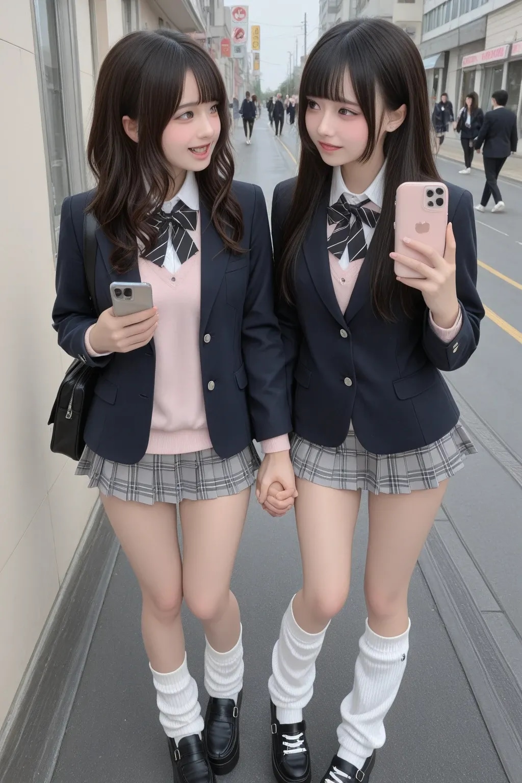 地雷系ちゃん女子高生『表情の有り無し』《放課後SeaArt》