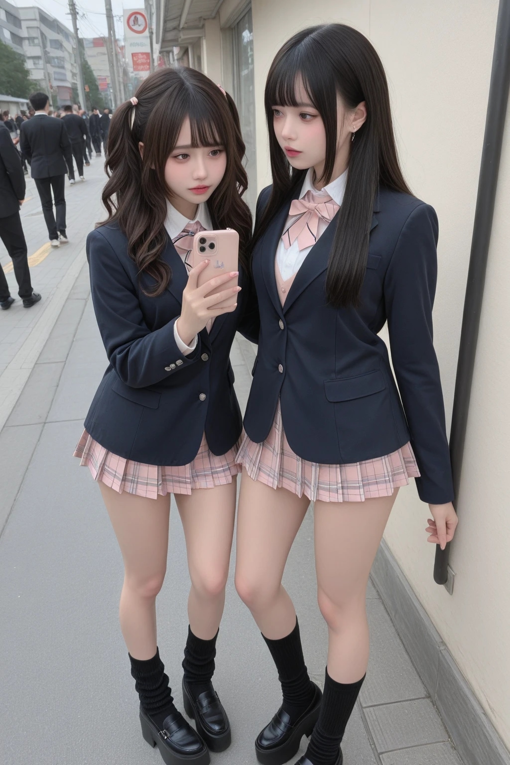 地雷系ちゃん女子高生『表情の有り無し』《放課後SeaArt》