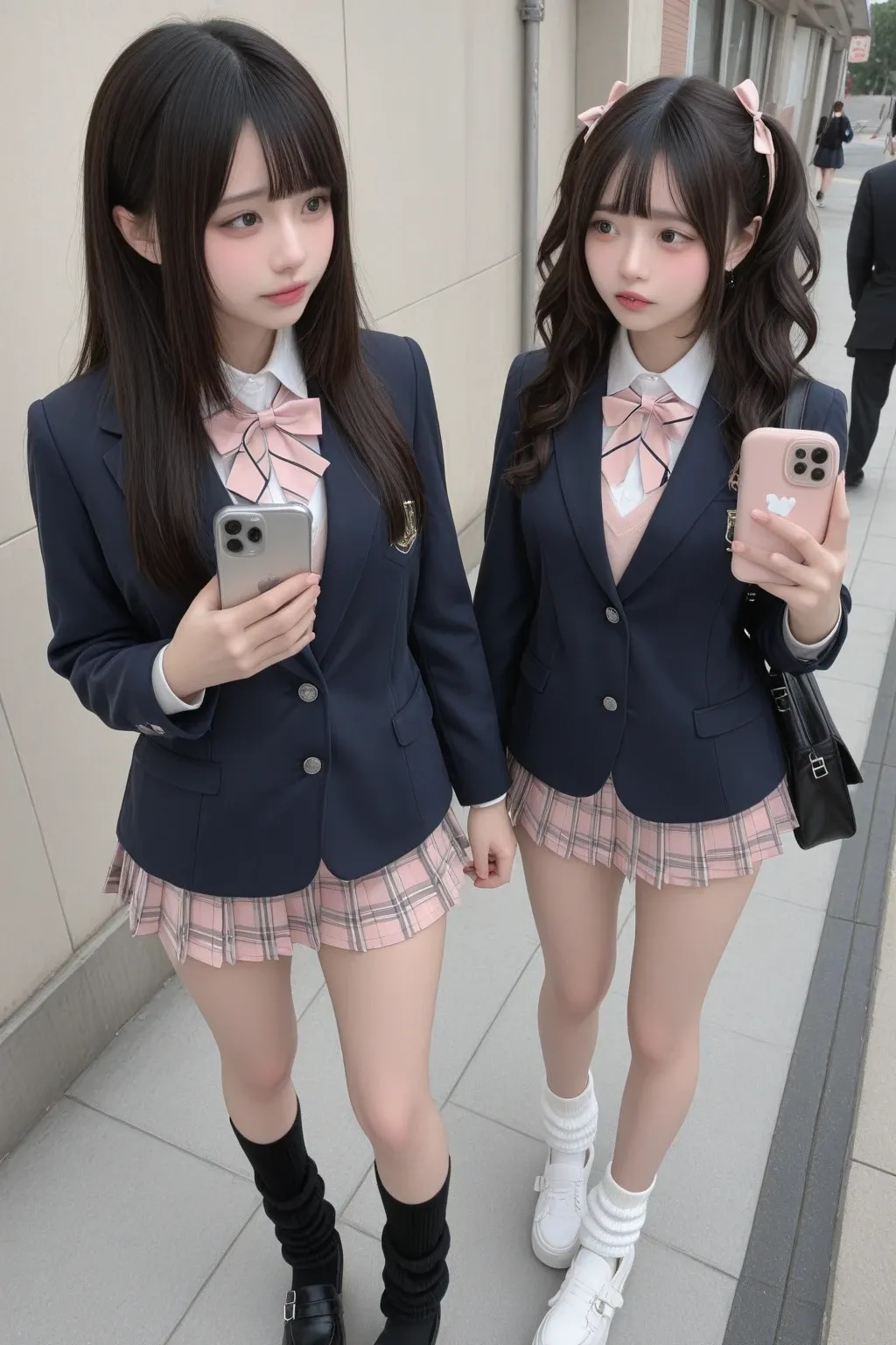 地雷系ちゃん女子高生『表情の有り無し』《放課後SeaArt》