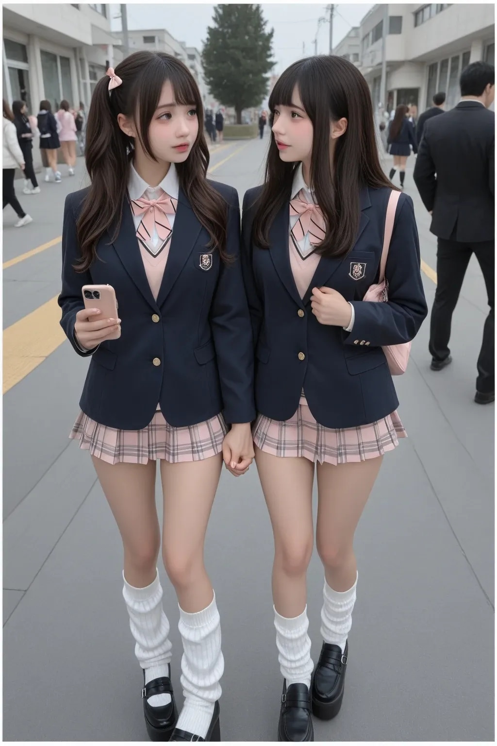 地雷系ちゃん女子高生『表情の有り無し』《放課後SeaArt》