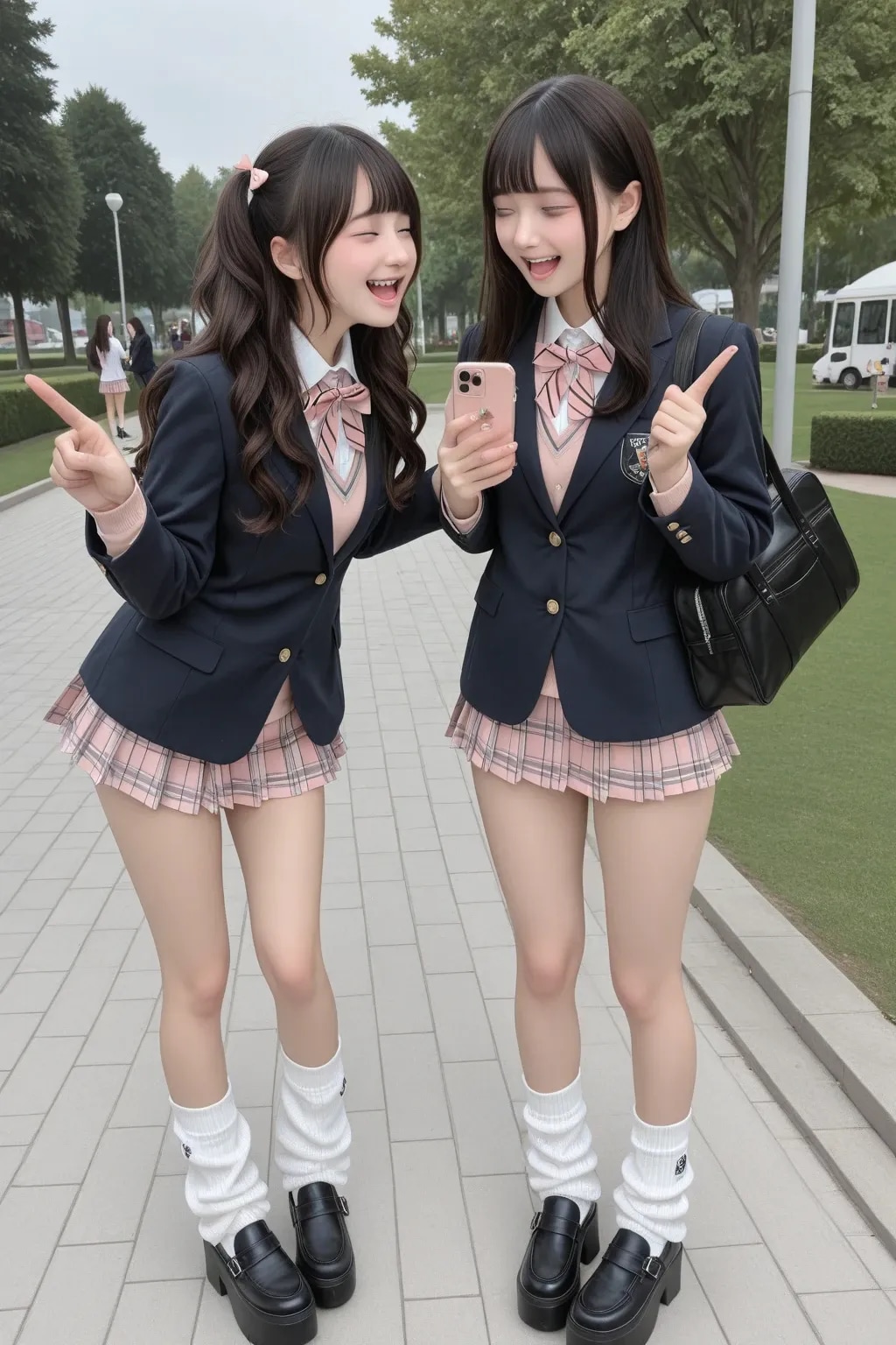 地雷系ちゃん女子高生『表情の有り無し』《放課後SeaArt》