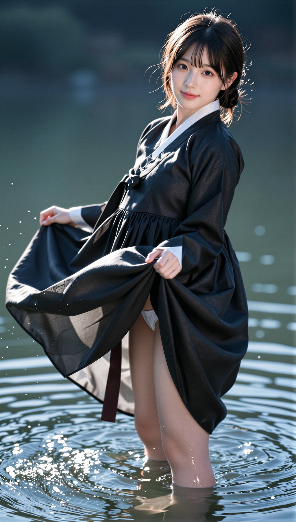 水辺の韓服
