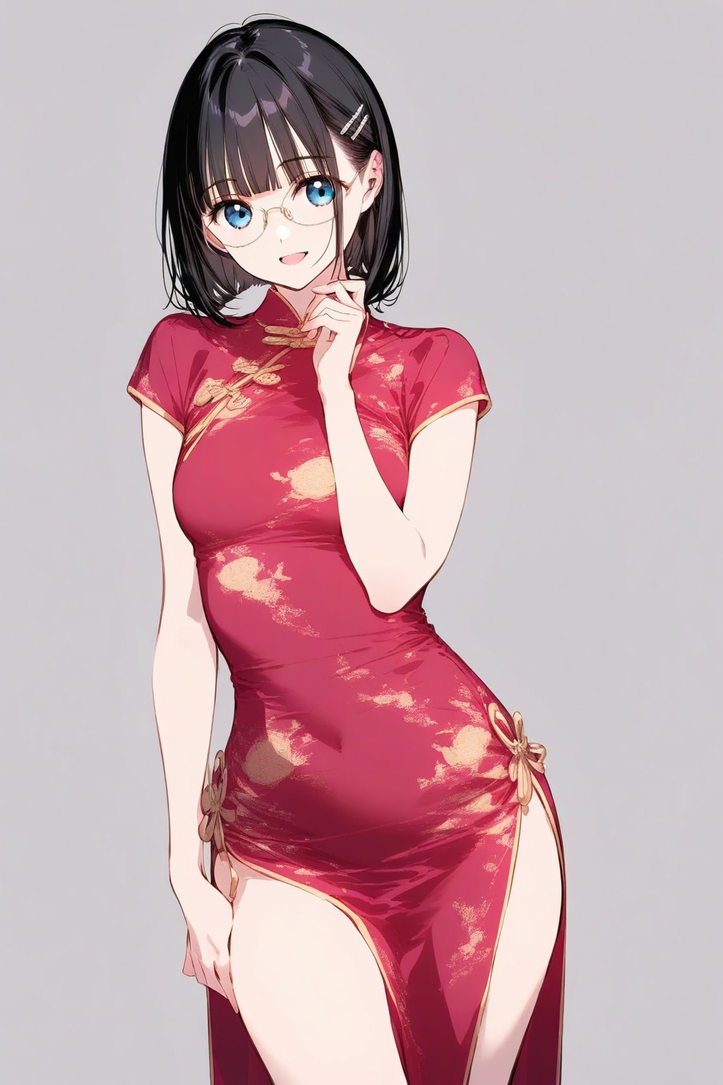 チャイナドレス🇨🇳のメガネちゃん👓✨
