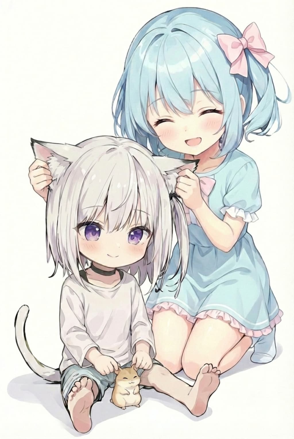 猫耳🐱ハム耳🐹