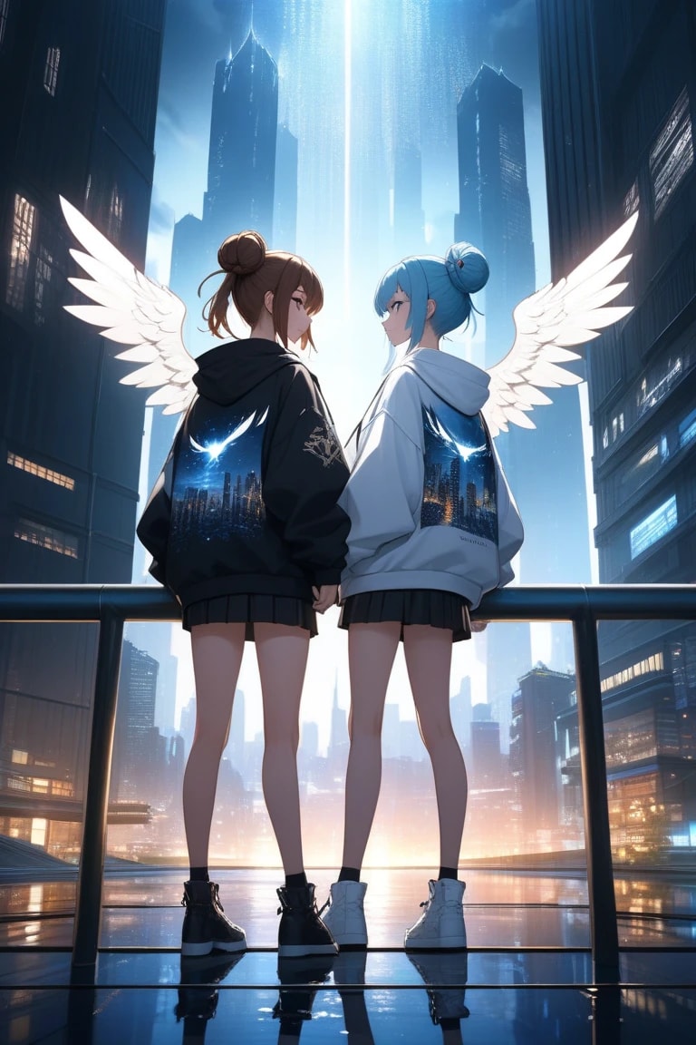 双子の天使 | の人気AIイラスト・グラビア