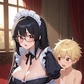 妊婦メイド×ショタ 5枚目