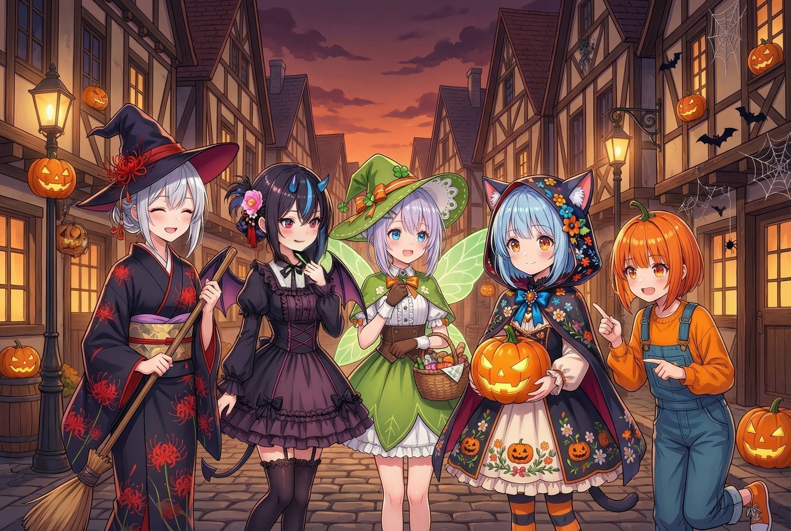 子供の頃憧れた本場のハロウィン | の人気AIイラスト・グラビア