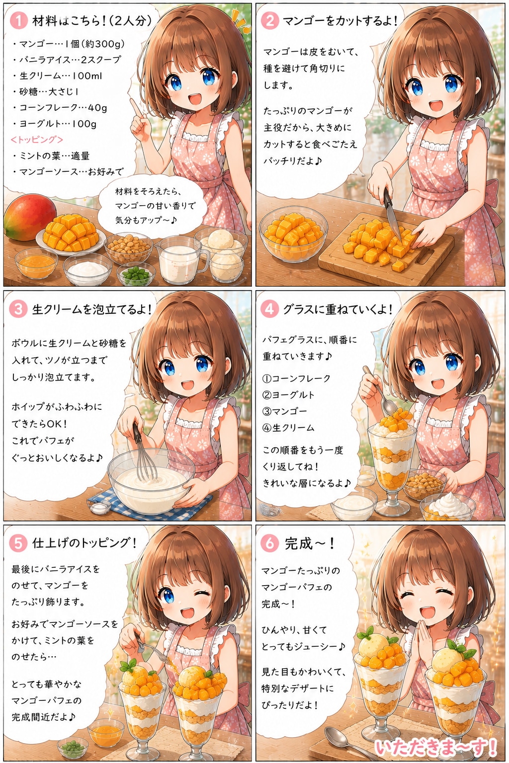 マンゴーパフェ