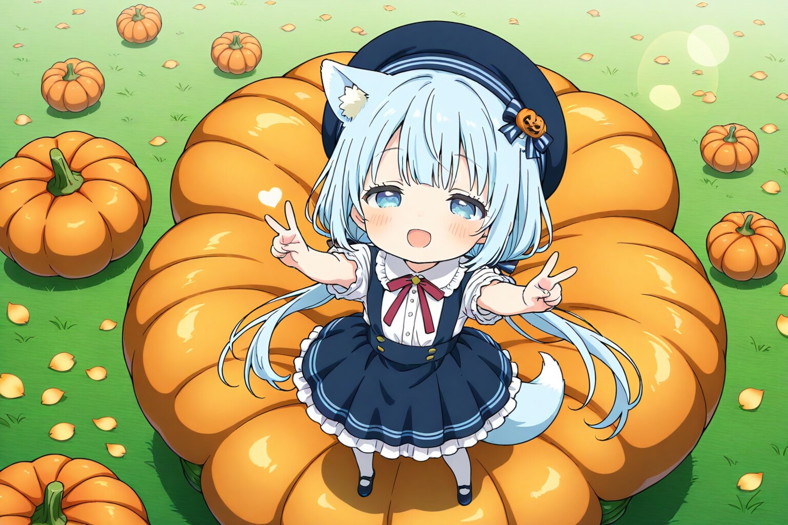 帽子に付いたアクセサリーで、AIさんが当てに来ている。 | の人気AIイラスト・グラビア