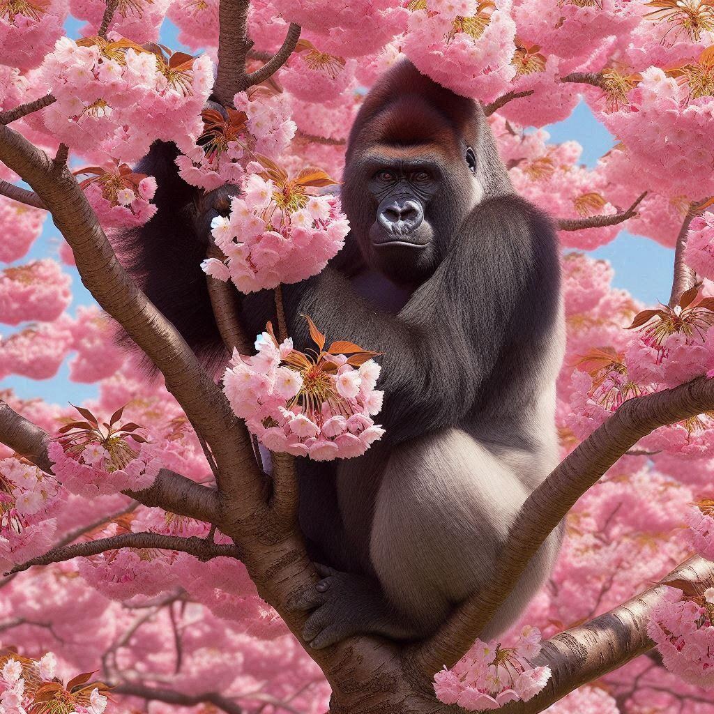 桜とゴリラ