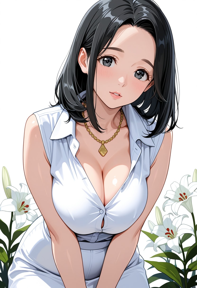 百合と谷間