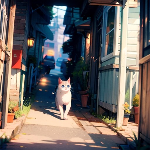 路地裏のにゃんこ