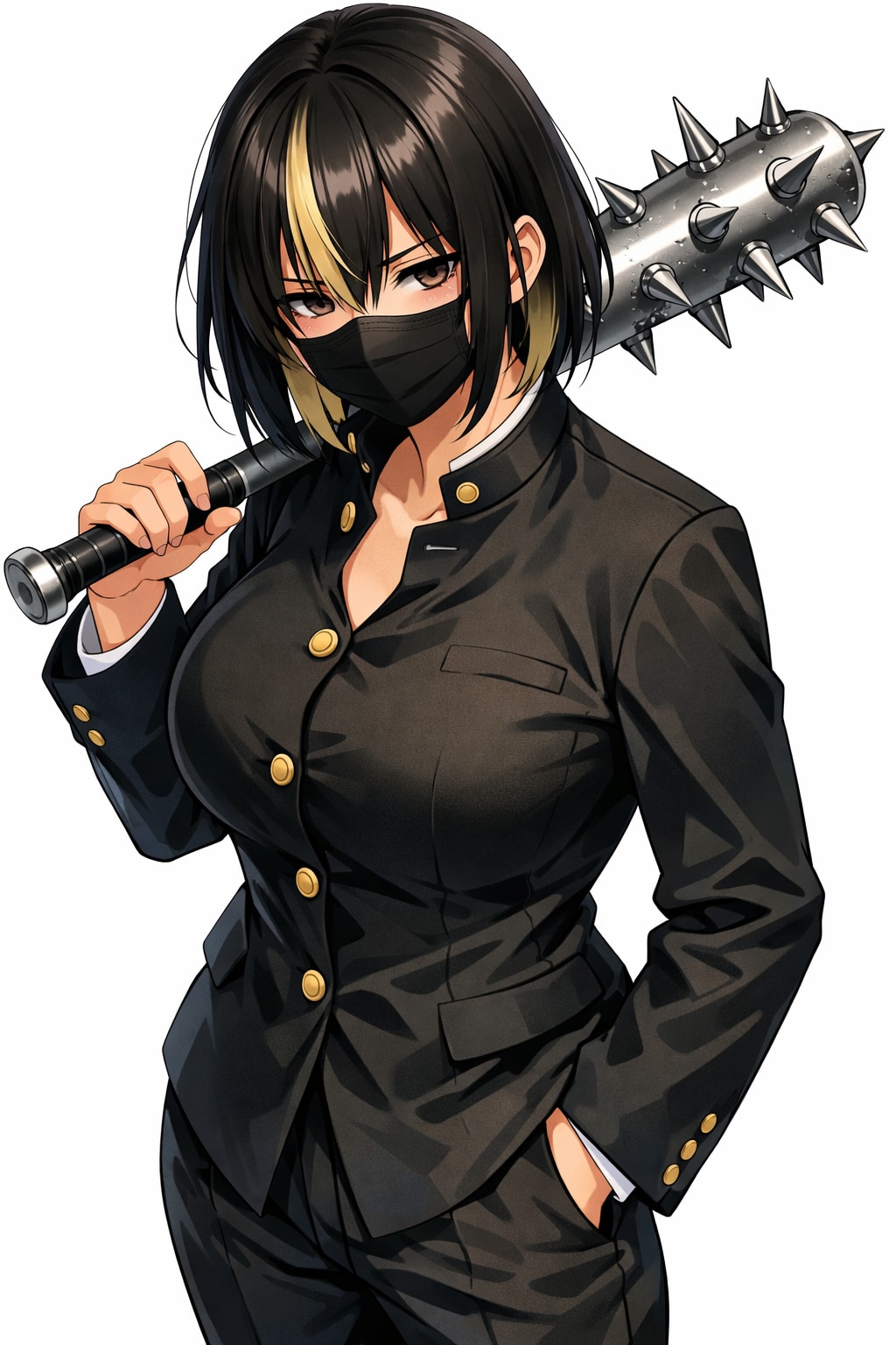 黒髪バット女子❢