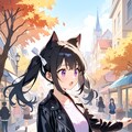 旅する黒猫と街の探索 | ShiratakiMixXL v2おためし 4枚目