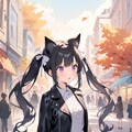 旅する黒猫と街の探索 | ShiratakiMixXL v2おためし 5枚目