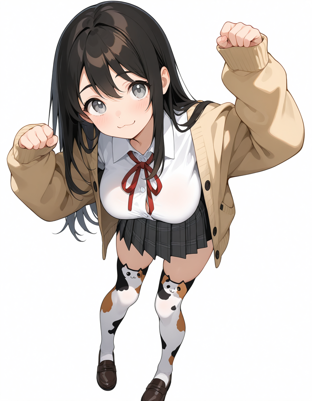 三毛にゃんタイツ