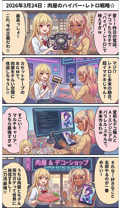 肉屋のハイパー・レトロ戦略☆ | の人気AIイラスト・グラビア