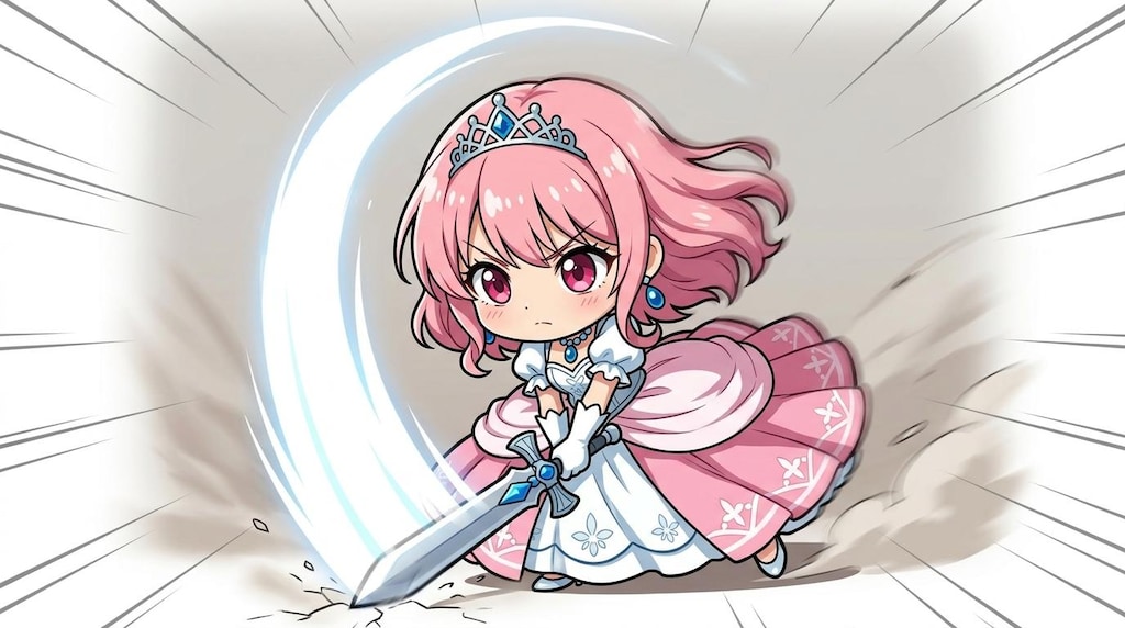 縦斬りを習得した姫様