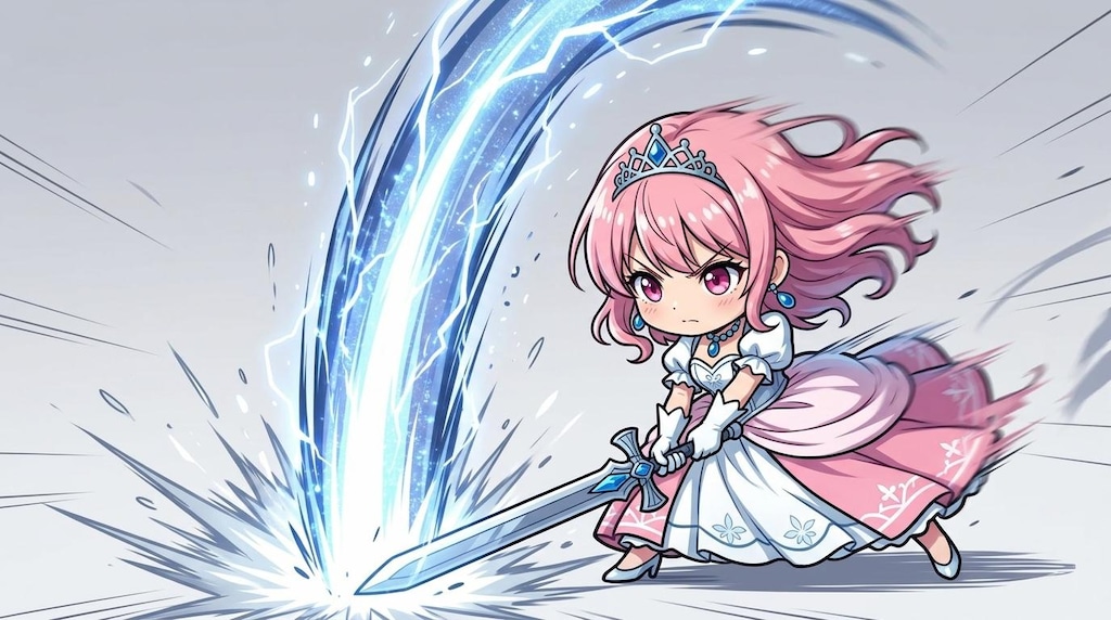 縦斬りを習得した姫様