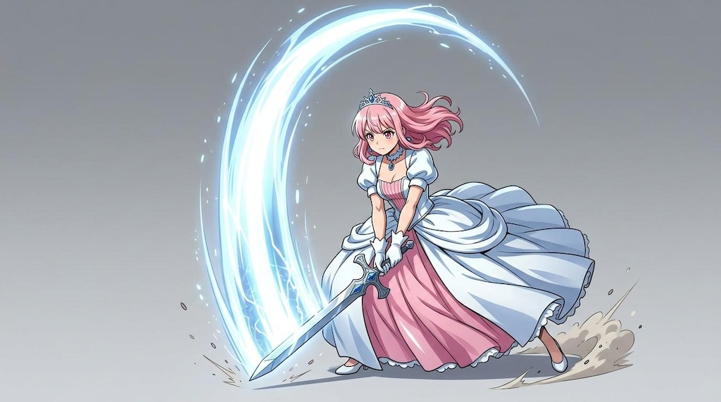 縦斬りを習得した姫様