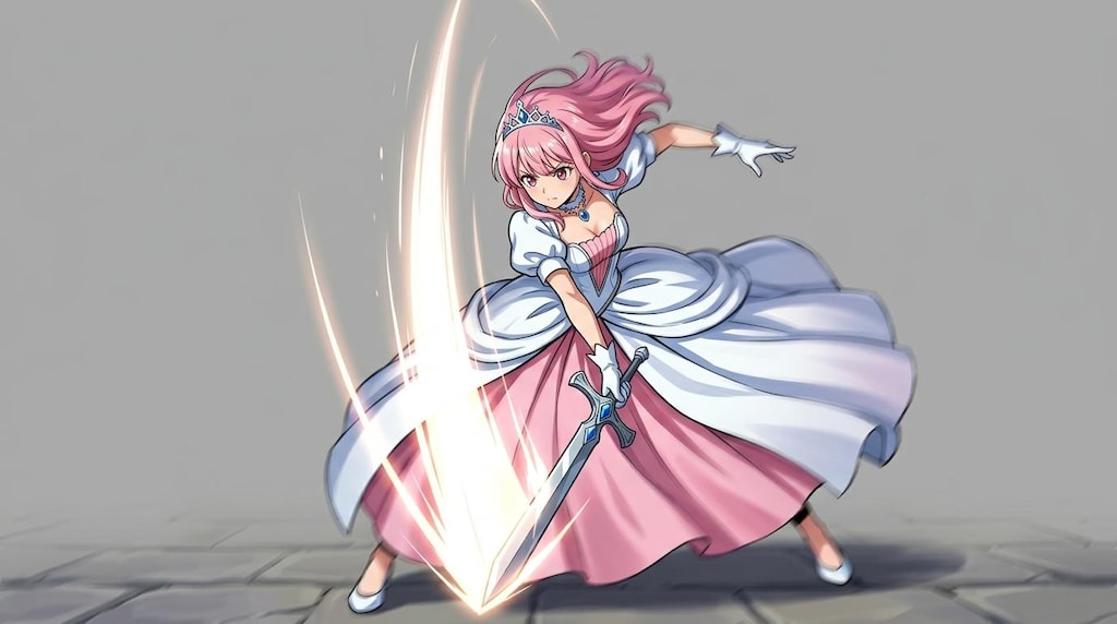 縦斬りを習得した姫様