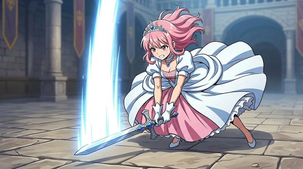 縦斬りを習得した姫様