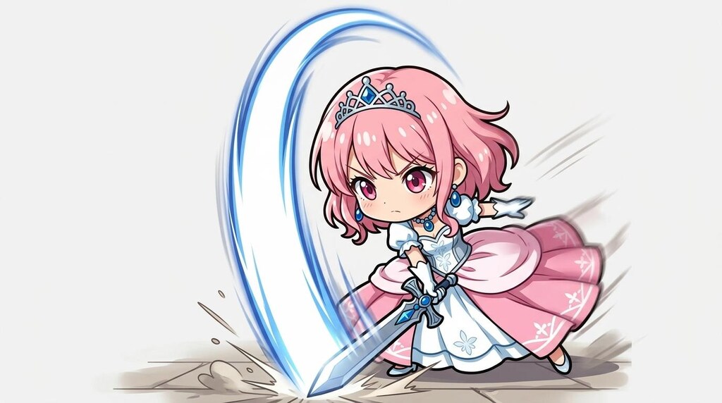 縦斬りを習得した姫様