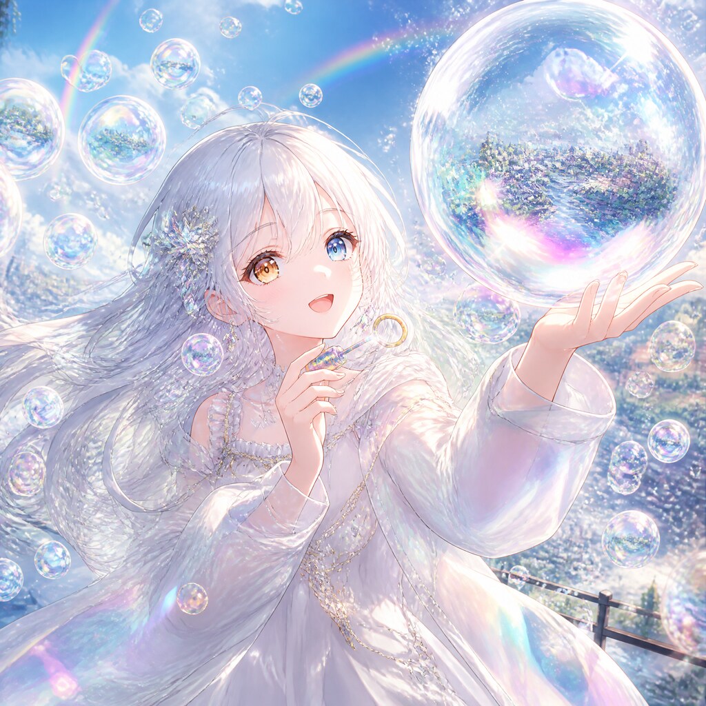 (うちの子縛り)75.「し」→「シャボン玉」鈴九