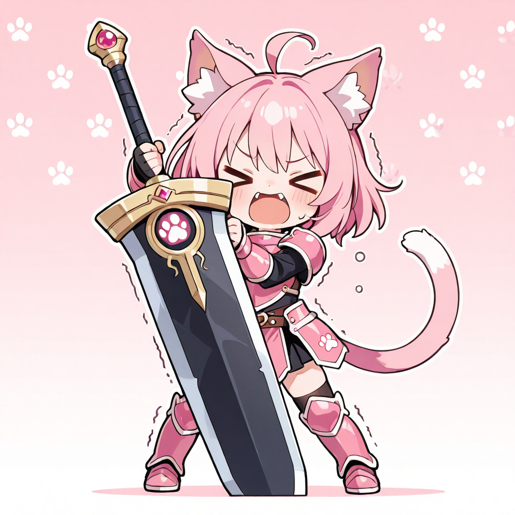 お・・・重すぎるにゃ・・・・・。