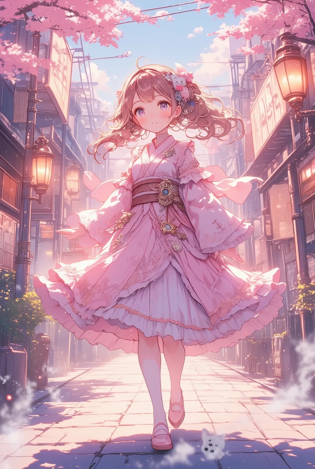 フリフリちゃんの大正スチームピンク