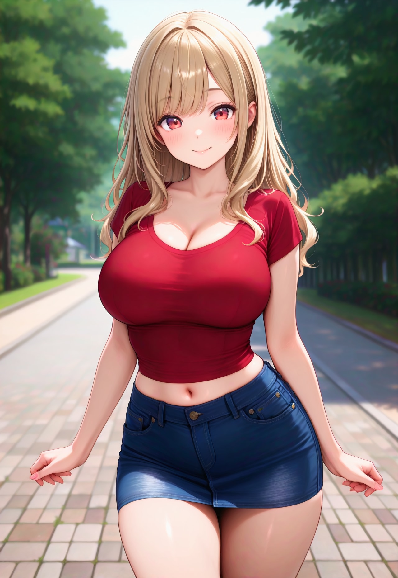 400（赤いTシャツ）