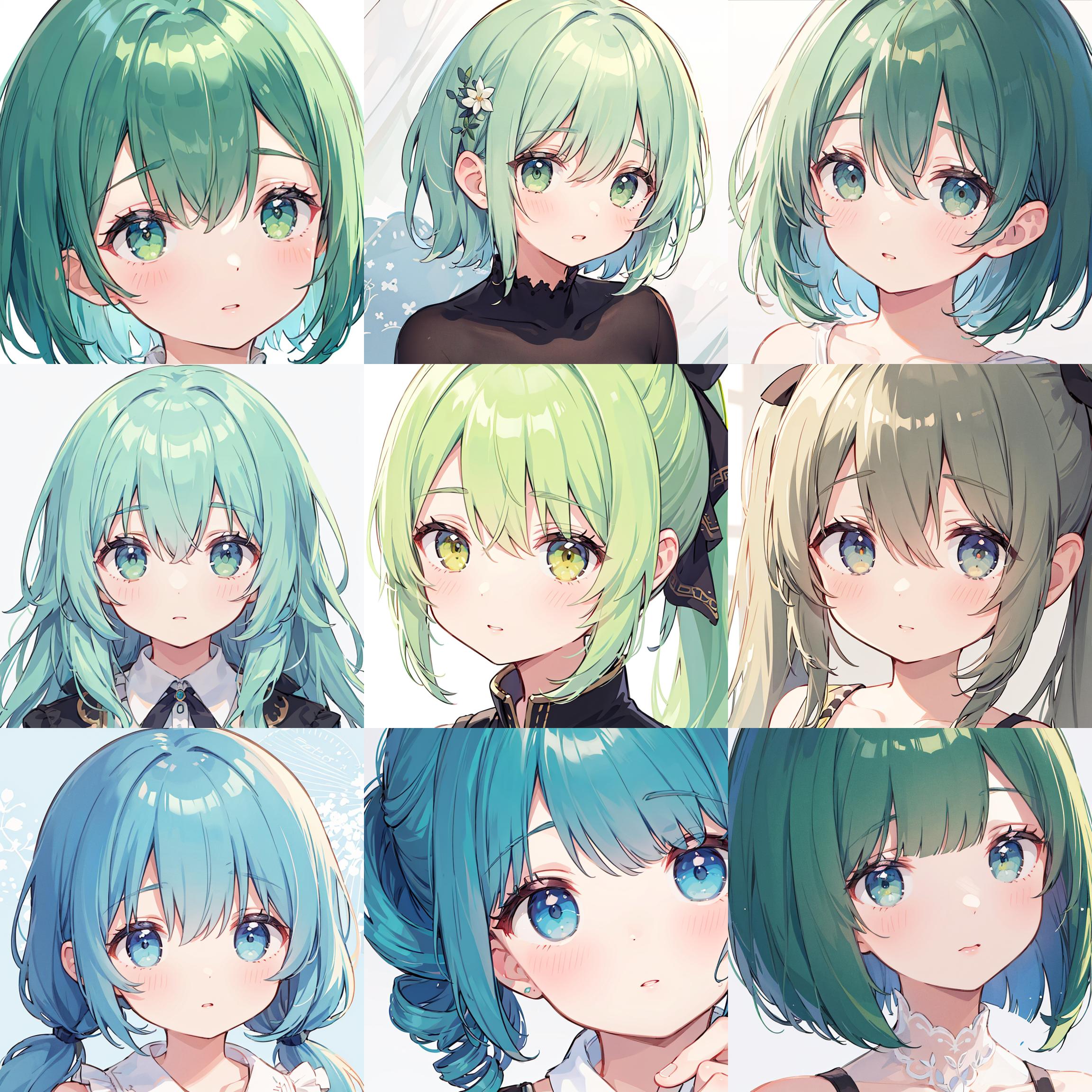 緑髪ちゃんカタログ