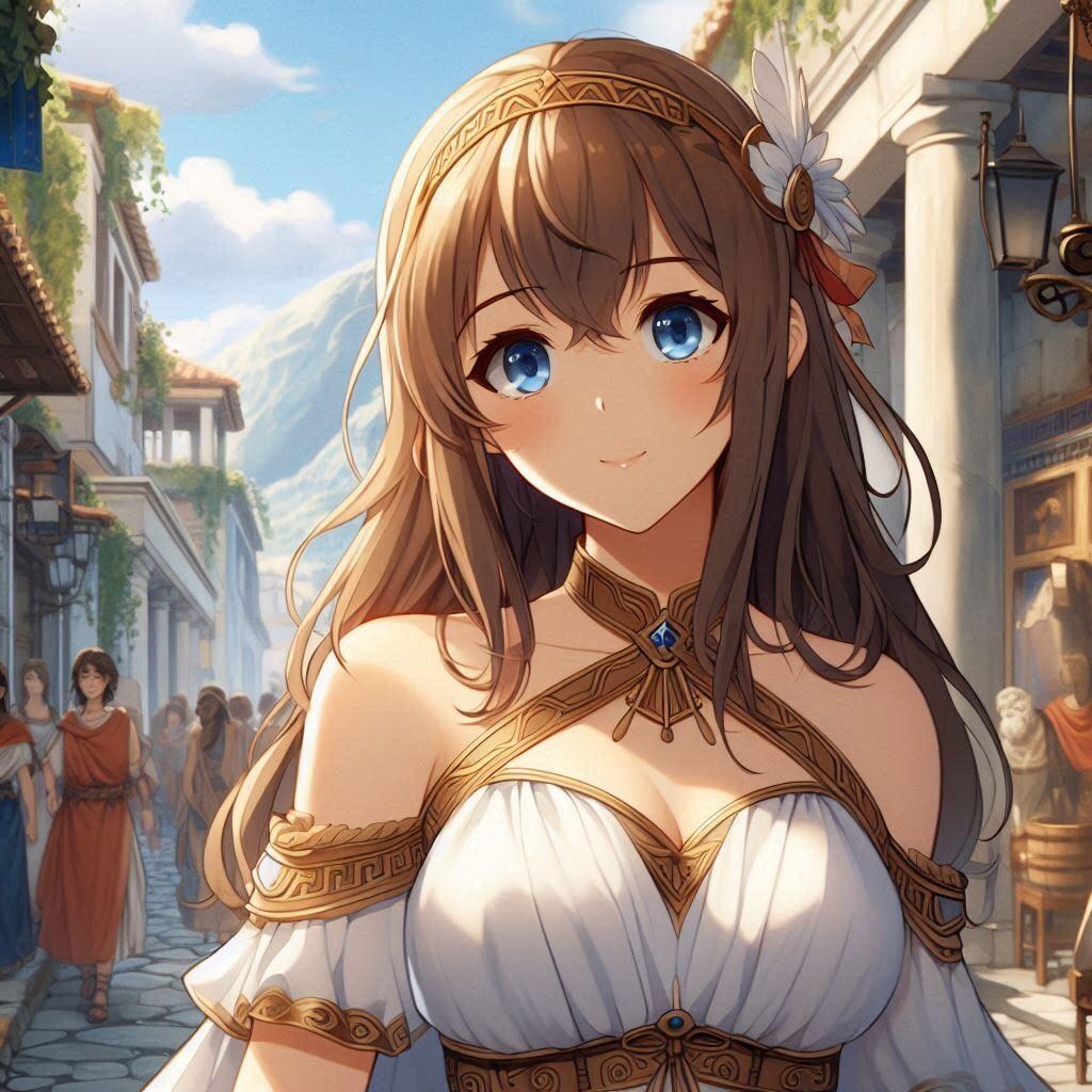 古代のギリシャ娘