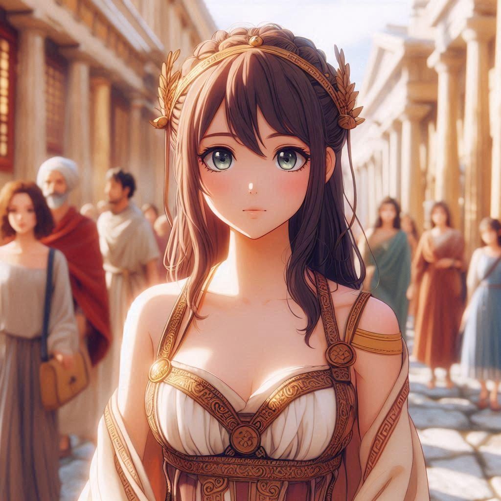 古代のギリシャ娘