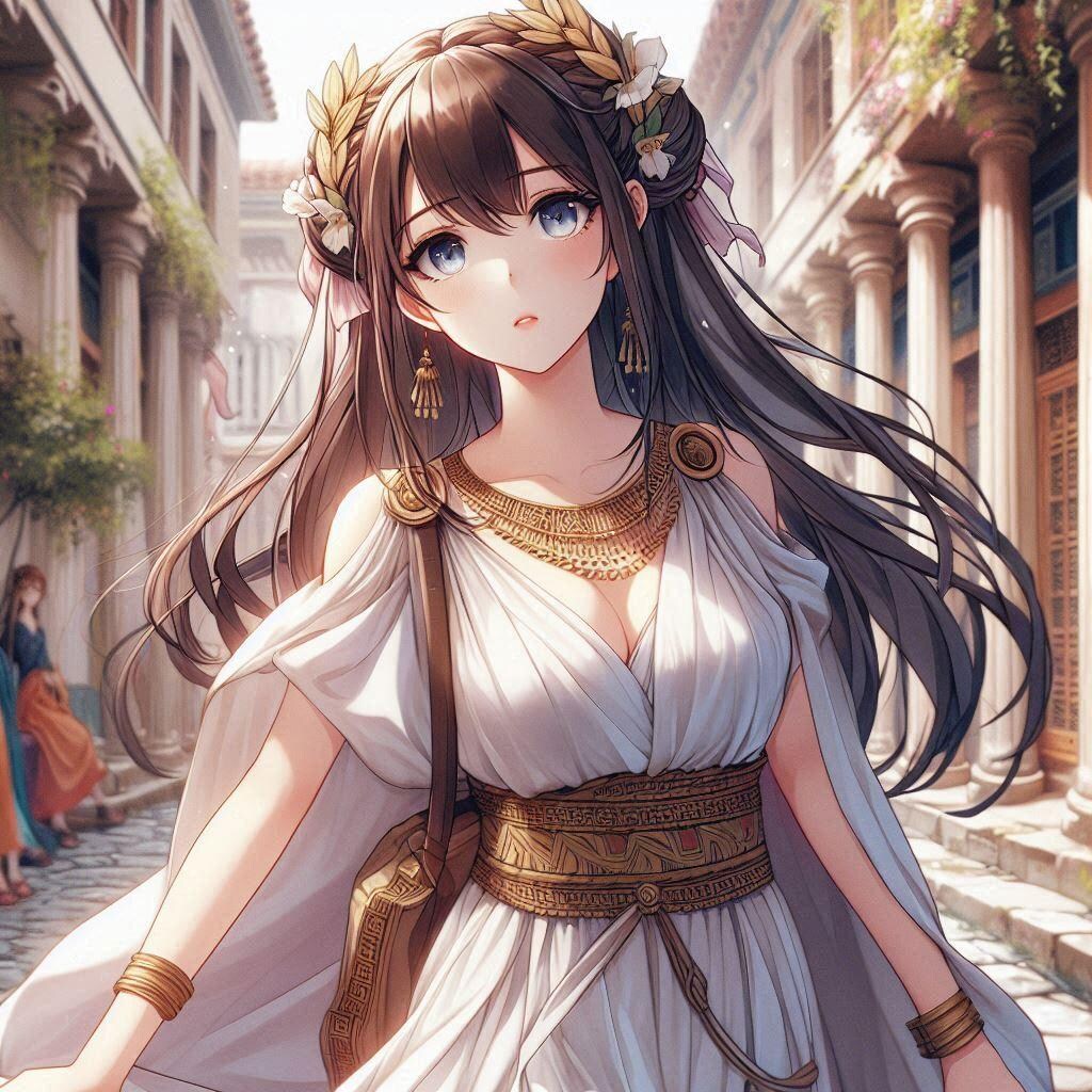 古代のギリシャ娘
