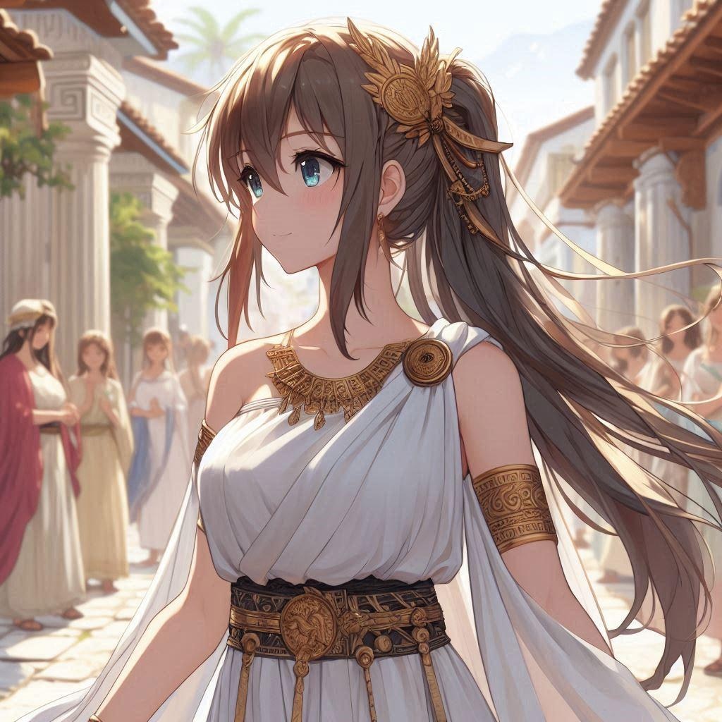 古代のギリシャ娘