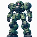 AIガチャ戦機 少数生産機＋重ガトリング（習作）　三面図経由フィギア 11枚目